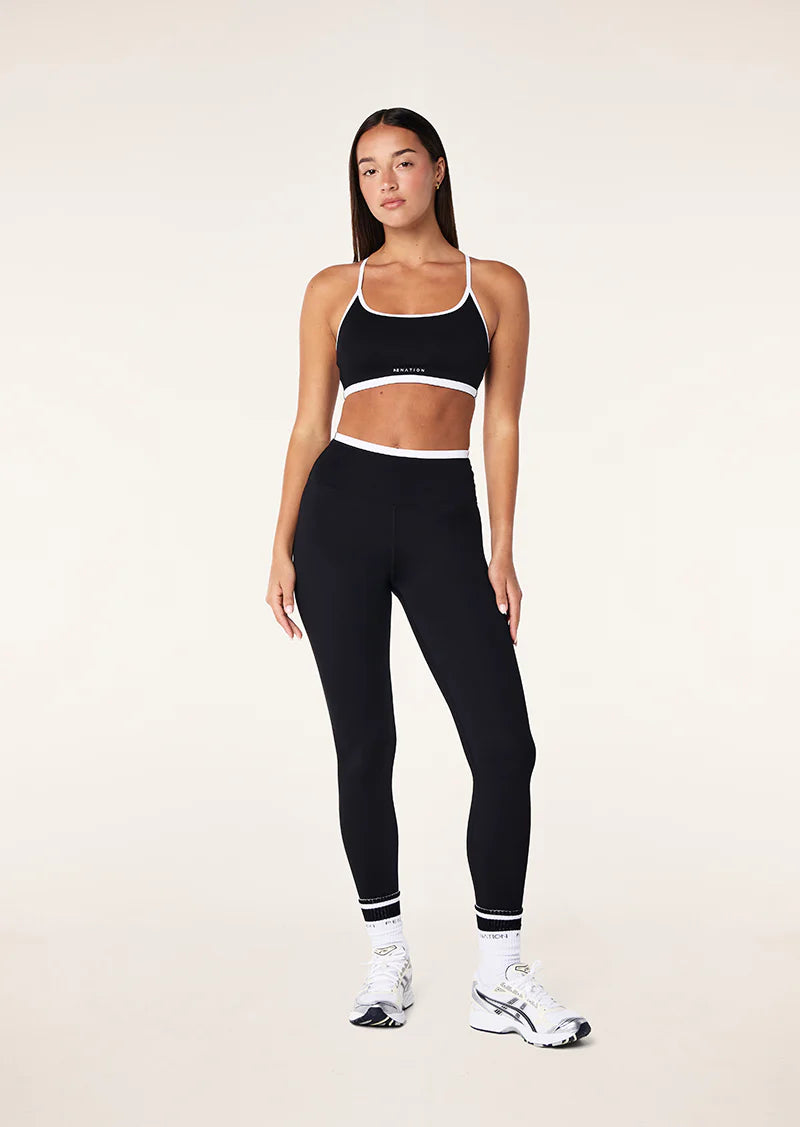 Fundamental sports bra in black