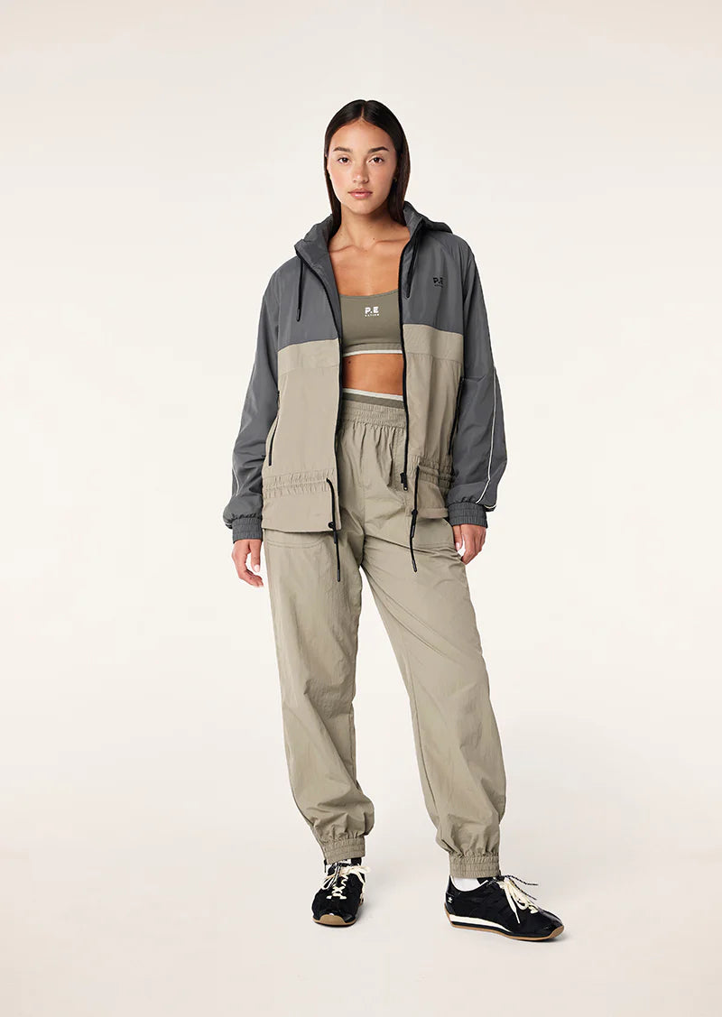 man down jacket in gunmetal