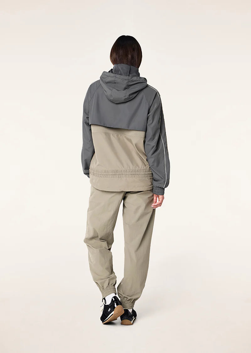 man down jacket in gunmetal