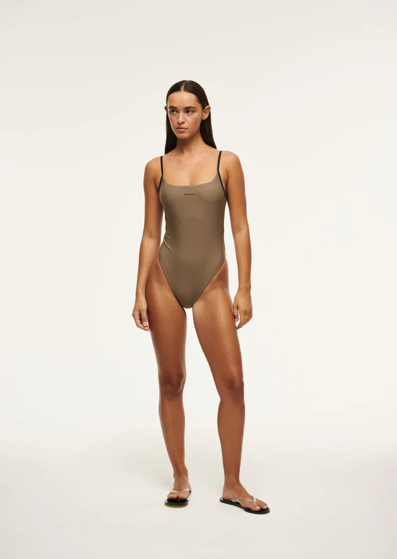 Oceanside one piece in fossil