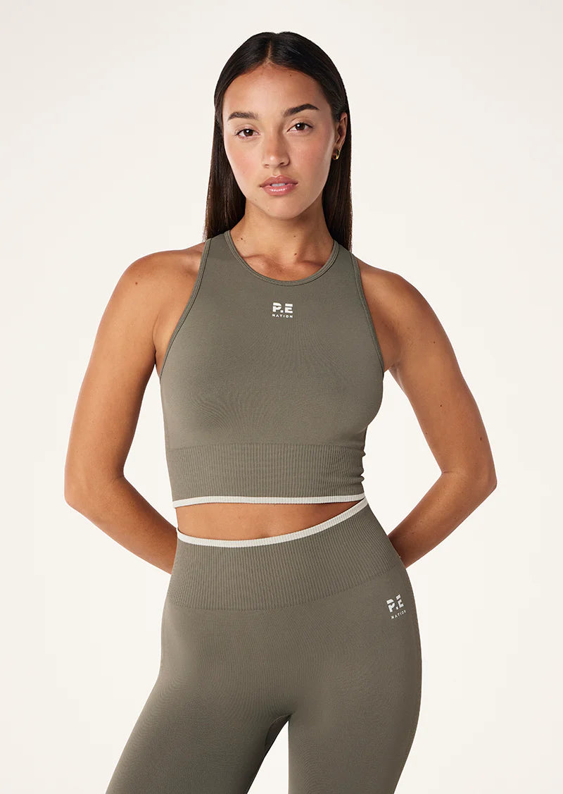 Restore seamless legging in khaki