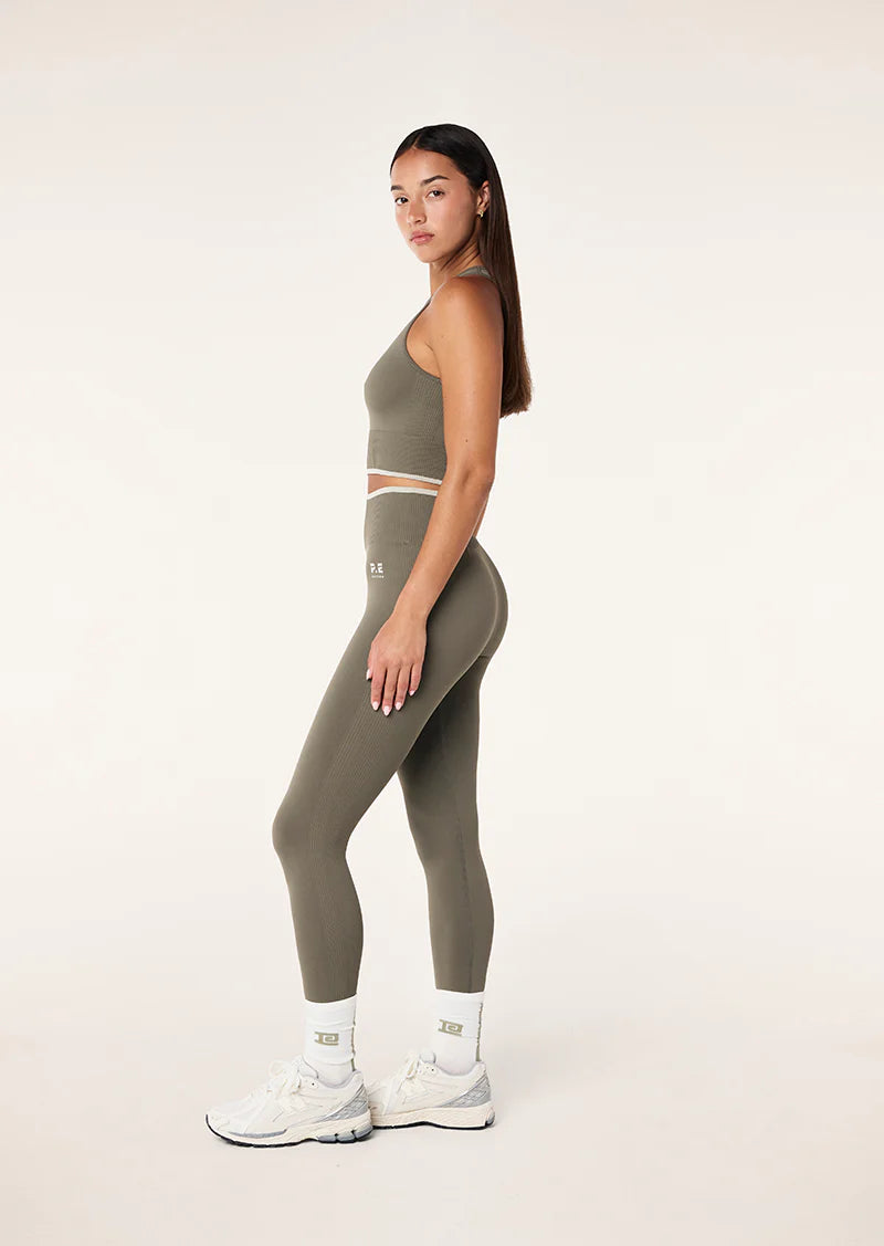 Restore seamless legging in khaki