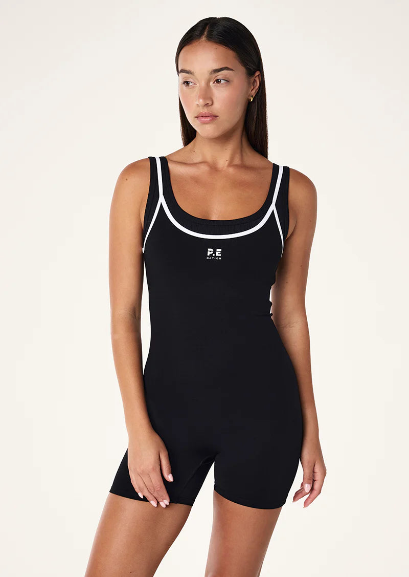 Forward one piece in black